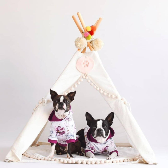 Dog House Indoor Den - Cozy Dog Tent Bed - Stylish Pet & Cat Teepee