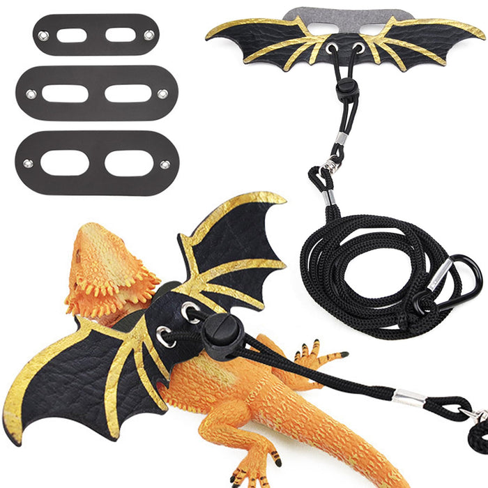 3 Size Pack Bearded Dragon Leashes and Harnesses Bearded Dragon Harness Soft Lea