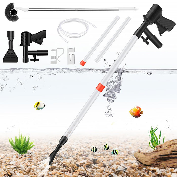 Aquarium Gravel Cleaner Quick Water Changer Gravel Vacuum for Aquarium with Air-
