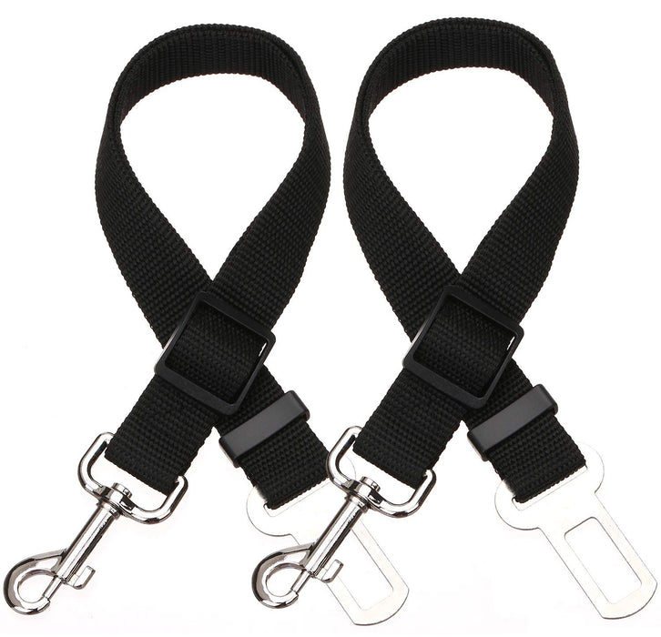 Elisel Elisel 2 Packs Adjustable Length Pet Dog Cat car seat Belt Pet seat Belt