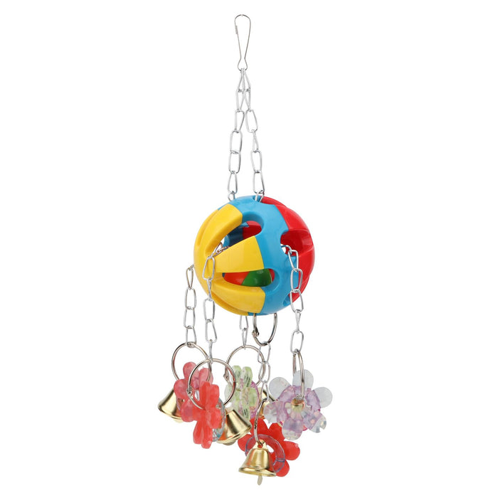 Hypeety Pet Parrot Chew Toys Acrylic Bird Toys Colorful Pet Bird Cage Hanging