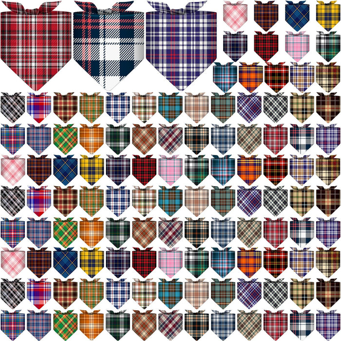 Amylove 120 Pcs Valentines Day Dog Bandanas Bulk Valentines Holiday Triangle