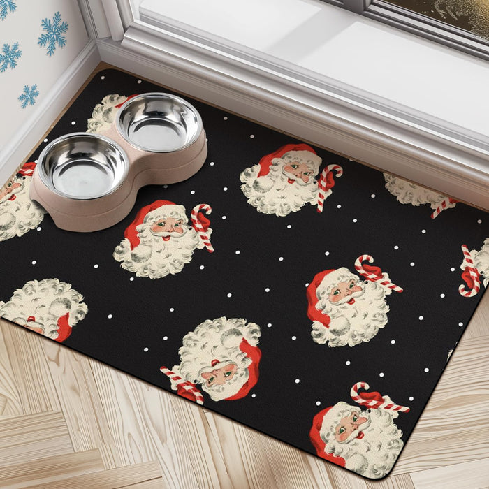 Dog Cat Food Mats for Floors Absorbent Dog Bowl Mats for Food and Water Quick