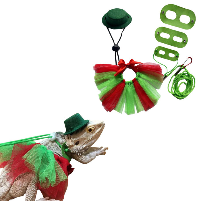 Bearded Dragon Lizard Leash Harness Adjustable(SML 3 Pack) Bearded Dragon Costum